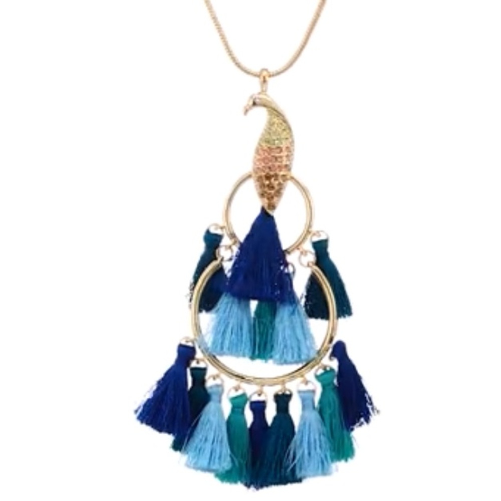 Lilly Pulitzer Peacock Statement Necklace NWT